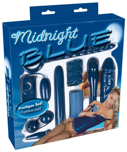 Midnight Blue Set большой набор различных секс игрушек, 9 предметов